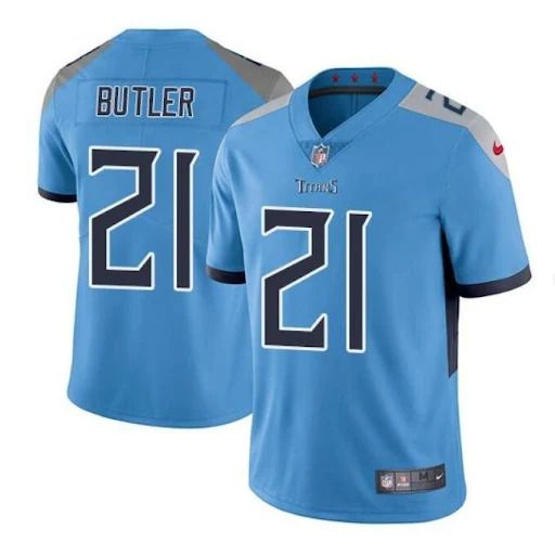 Men Tennessee Titans #21 Malcolm Butler Nike Light Blue Vapor Limited NFL Jersey